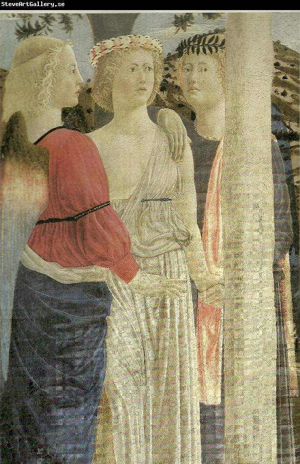 Piero della Francesca details from the baptism of christ